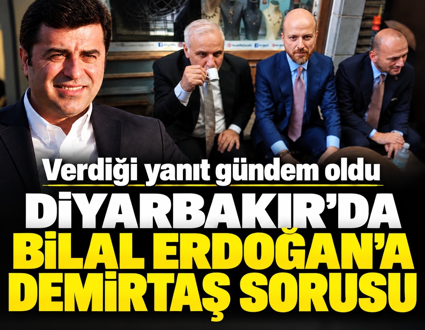 Diyarbakır'da Bilal Erdoğan'a Demirtaş sorusu! Verdiği yanıt gündem oldu