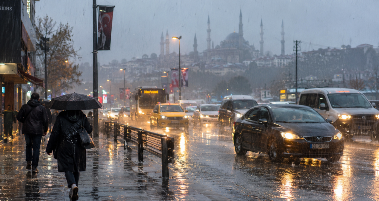 Photo: sozcu.com.tr AKOM'dan İstanbul için fırtına ve sağanak uyarısı