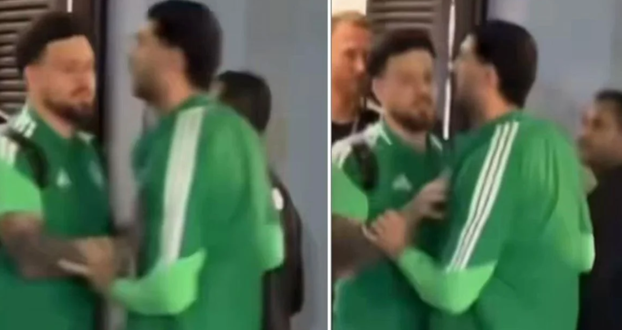 Sosyal medya paylaşımını gören Merih Demiral rakip takımın soyunma odasını bastı!