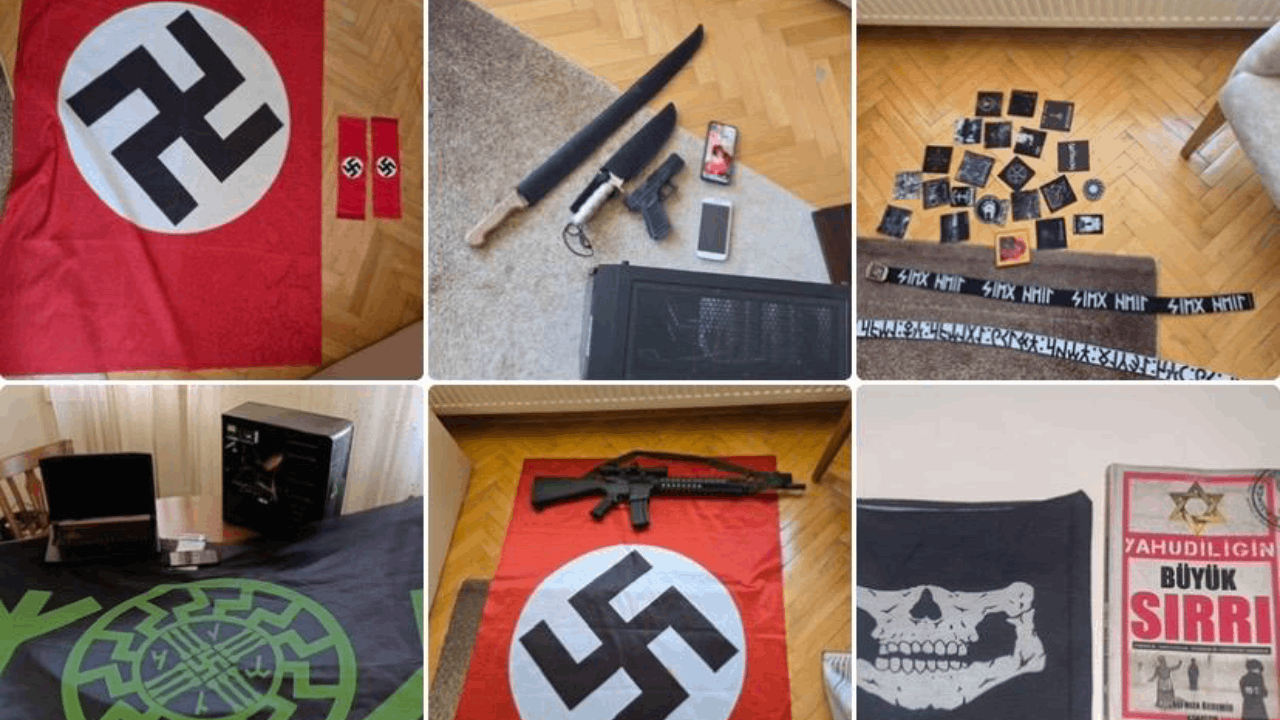 Ankara'da 'Nazi' operasyonu: Evlerinden cephanelik çıktı