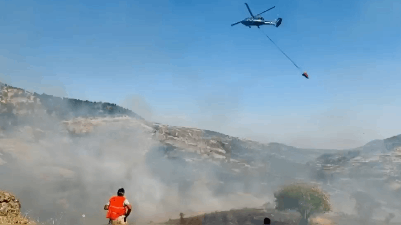Tunceli'de korkutan örtü yangını: Ekipler seferber oldu