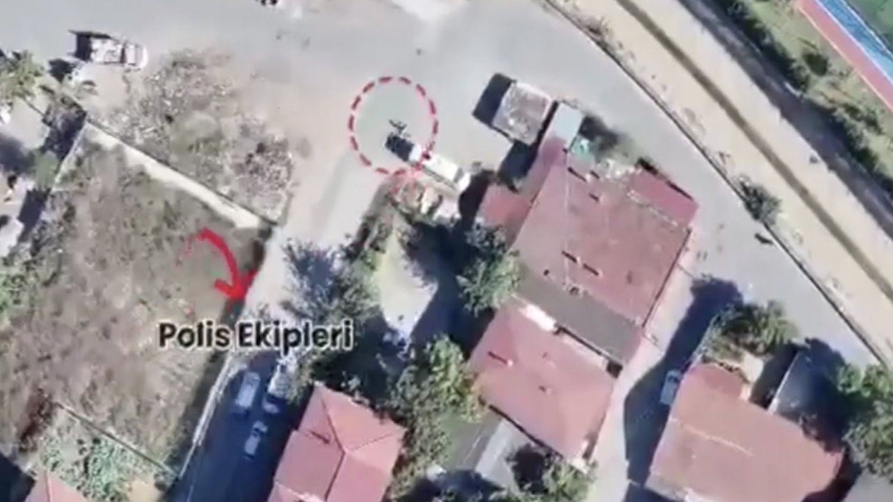 Polisten elektrikli skuterle kaçıp drone takibiyle yakalandı