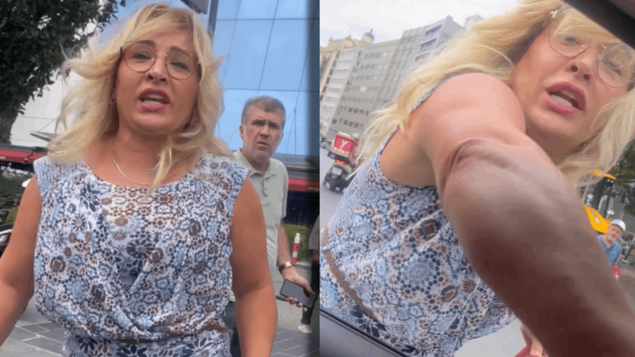 Şişli'de kadın sürücülerin yol kavgası kamerada: "Kafanı kırarım" deyip camdan içeri saldırdı