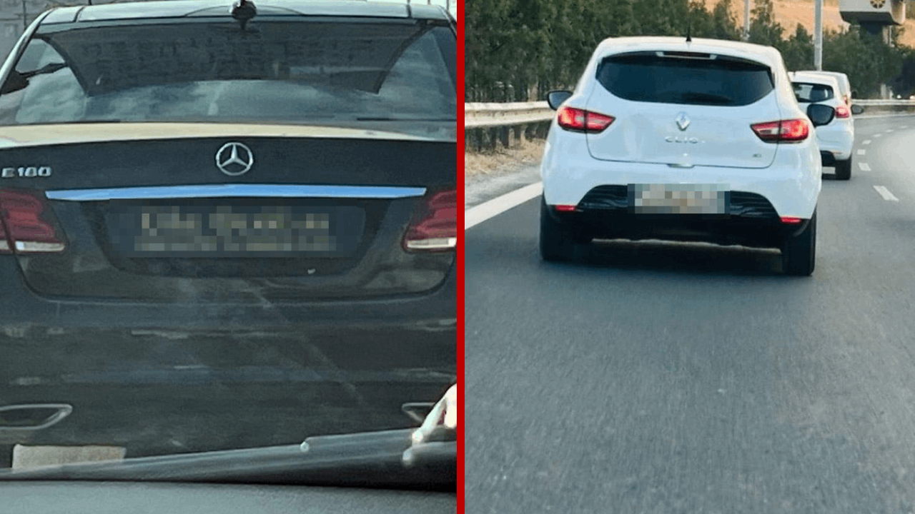 Bu plakalar kenti ayağa kaldırdı! Trafikte gören telefona sarıldı