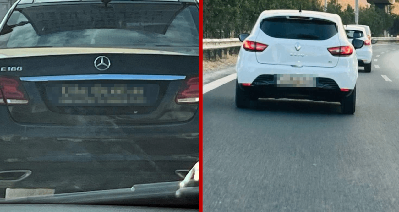 Bu plakalar kenti ayağa kaldırdı! Trafikte gören telefona sarıldı