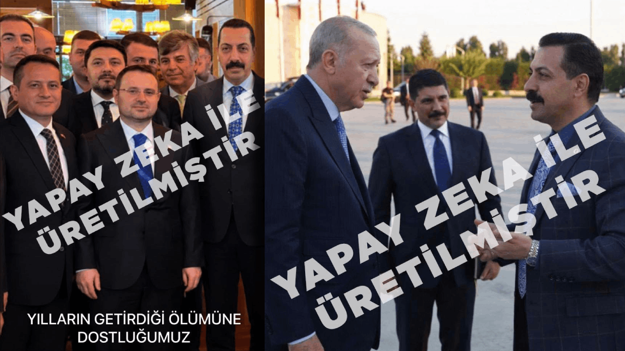 Kendisini Erdoğan ve Gürlek'in yanına montajladı: Yapay zekalı fotoğraf oyunu elinde patladı