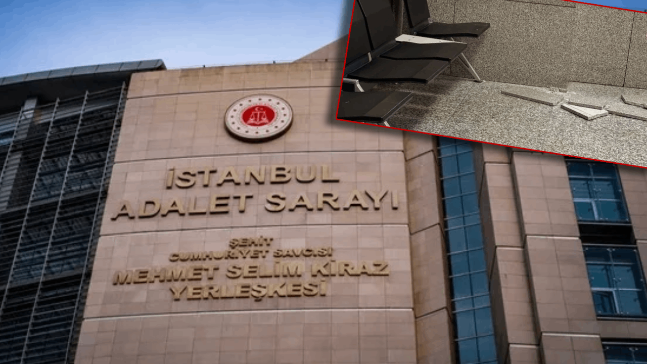 İstanbul Adliyesi'nde duvar kaplaması avukatın başına düştü