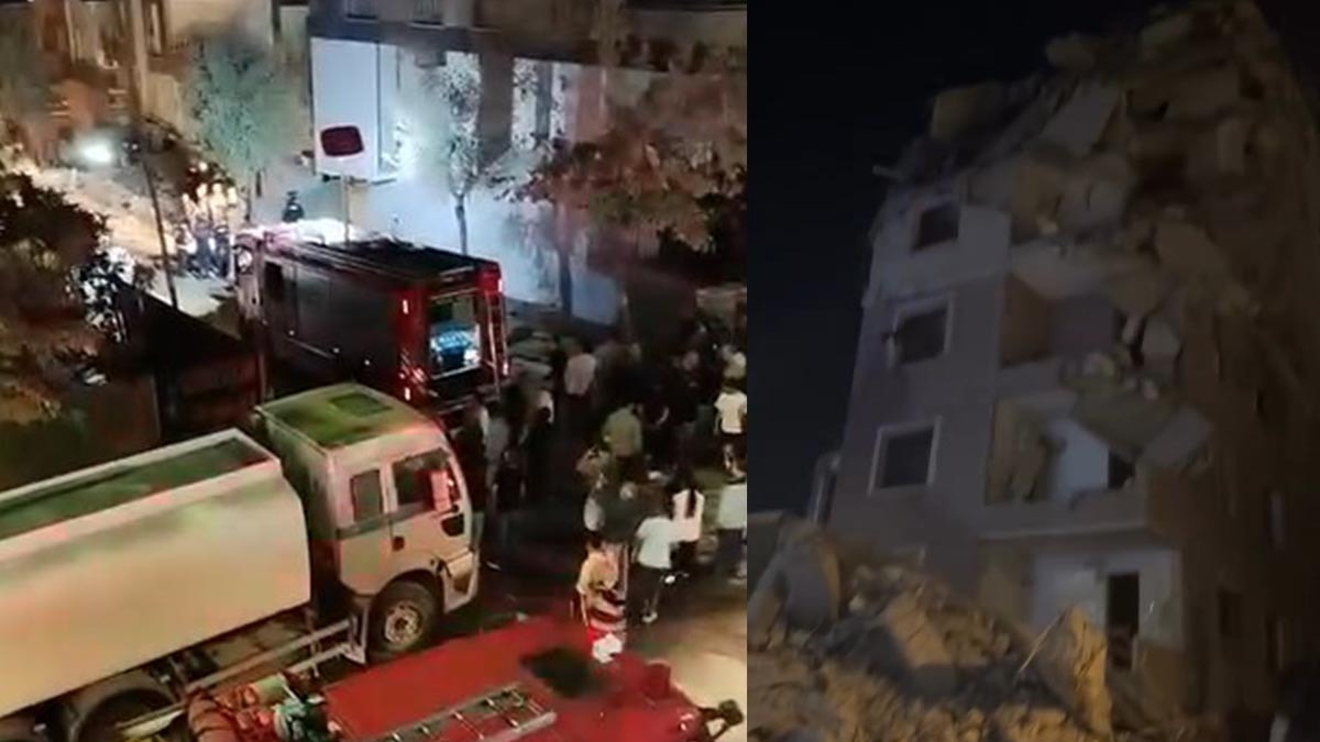 Küçükçekmece'de yıkımı yapılan bina çöktü