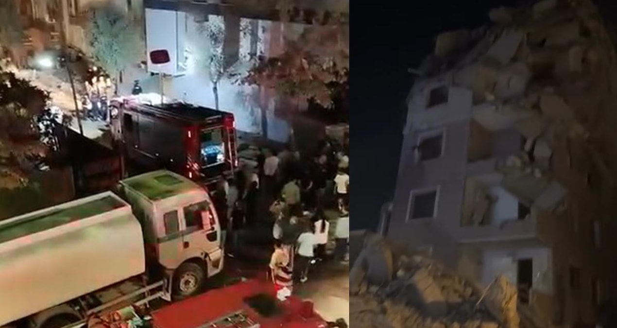 Küçükçekmece'de yıkımı yapılan bina çöktü