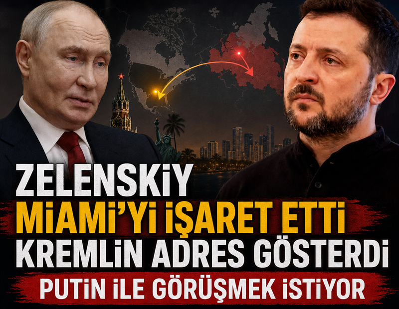 Zelenskiy Miami’yi işaret etti, Kremlin adres gösterdi: Putin ile görüşmek istiyor
